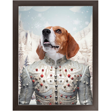 Load image into Gallery viewer, CHRISTMAS CRACKER 1 - Christmas Inspired Custom Pet Portrait Framed Satin Paper Print
