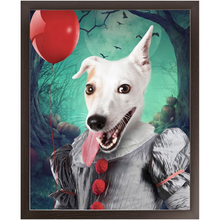 Load image into Gallery viewer, Manypies - Halloween, IT &amp; Clown Inspired Custom Pet Portrait Framed Satin Paper Print