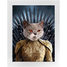 Load image into Gallery viewer, THE BONEROOM 7 - Game of Thrones &amp; House Of Dragons Inspired Custom Pet Portrait Framed Satin Paper Print