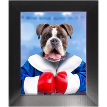 Load image into Gallery viewer, Underdog- Boxing &amp; Sports Inspired Custom Pet Portrait Framed Satin Paper Print