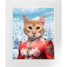 Load image into Gallery viewer, CHRISTMAS CRACKER 9 - Christmas Inspired Custom Pet Portrait Framed Satin Paper Print