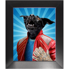 Load image into Gallery viewer, Eat It - Michael Jackson Inspired Custom Pet Portrait Framed Satin Paper Print