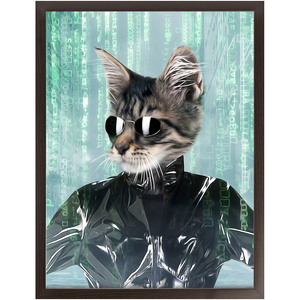 Holey Trinity - The Matrix Inspired Custom Pet Portrait Framed Satin Paper Print