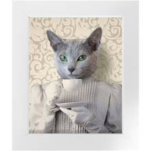 Load image into Gallery viewer, Lady Lick - Renaissance Inspired Custom Pet Portrait Framed Satin Paper Print