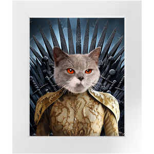 THE BONEROOM 7 - Game of Thrones & House Of Dragons Inspired Custom Pet Portrait Framed Satin Paper Print