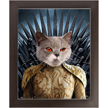 Load image into Gallery viewer, THE BONEROOM 7 - Game of Thrones &amp; House Of Dragons Inspired Custom Pet Portrait Framed Satin Paper Print