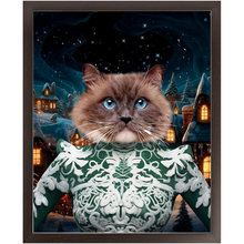 Load image into Gallery viewer, CHRISTMAS CRACKER 13 - Christmas Inspired Custom Pet Portrait Framed Satin Paper Print