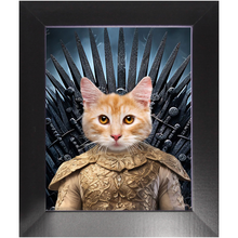 Load image into Gallery viewer, THE BONEROOM 1 - Game of Thrones &amp; House Of Dragons Inspired Custom Pet Portrait Framed Satin Paper Print