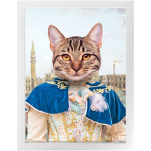 Load image into Gallery viewer, The Furnetian - Royalty &amp; Renaissance Inspired Custom Pet Portrait Framed Satin Paper Print