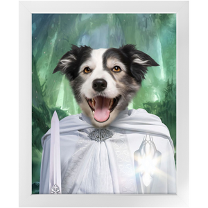 Whizzing Past - Lord of the Rings Inspired Custom Pet Portrait Framed Satin Paper Print