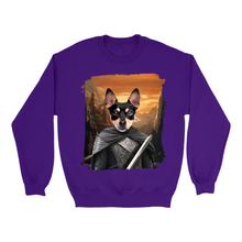 Load image into Gallery viewer, Apparel-DTG-Sweatshirt-Gildan-18000-L-Purple-Unisex-CF-20250208223654216