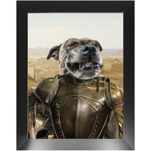 Load image into Gallery viewer, General Mayhem - Renaissance Inspired Custom Pet Portrait Framed Satin Paper Print