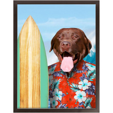 Load image into Gallery viewer, GNARLY - Custom Pet Portrait Framed Satin Paper Print