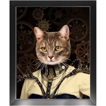 Load image into Gallery viewer, Springtrap - Steampunk, Victorian Era Inspired Custom Pet Portrait Framed Satin Paper Print