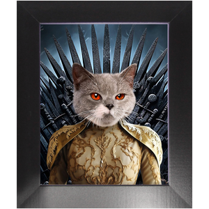 THE BONEROOM 7 - Game of Thrones & House Of Dragons Inspired Custom Pet Portrait Framed Satin Paper Print