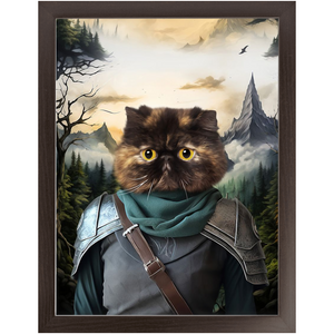 TAKING THE SCENIC ROUTE - Lord of the Rings Inspired Custom Pet Portrait Framed Satin Paper Print