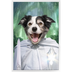 Whizzing Past - Lord of the Rings Inspired Custom Pet Portrait Framed Satin Paper Print