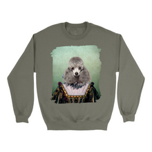 Load image into Gallery viewer, Apparel-DTG-Sweatshirt-Gildan-18000-S-MilitaryGreen-Unisex-CF-2025013022031864