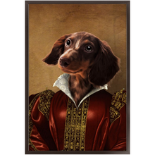 Load image into Gallery viewer, Queen Tisenshal - Royalty &amp; Renaissance Inspired Custom Pet Portrait Framed Satin Paper Print