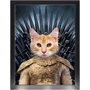THE BONEROOM 1 - Game of Thrones & House Of Dragons Inspired Custom Pet Portrait Framed Satin Paper Print