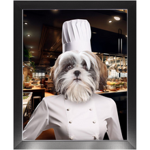 Load image into Gallery viewer, CHEF&#39;S KISS - Chef &amp; Cook Inspired Custom Pet Portrait Framed Satin Paper Print