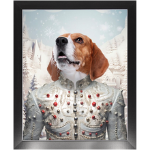 Load image into Gallery viewer, CHRISTMAS CRACKER 1 - Christmas Inspired Custom Pet Portrait Framed Satin Paper Print