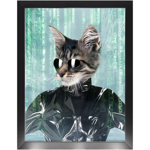 Holey Trinity - The Matrix Inspired Custom Pet Portrait Framed Satin Paper Print