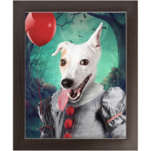 Load image into Gallery viewer, Manypies - Halloween, IT &amp; Clown Inspired Custom Pet Portrait Framed Satin Paper Print