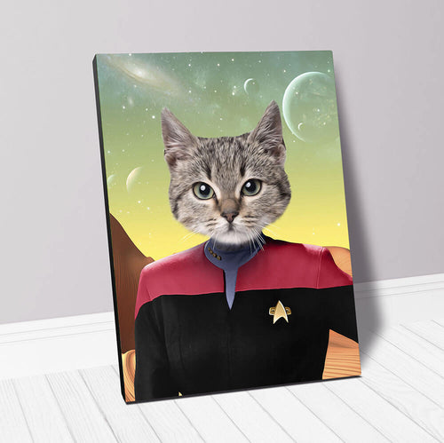 CAPTAIN RUNAWAY - Star Trek Inspired Custom Pet Portrait Canvas