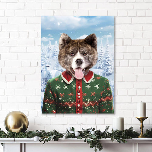 CHRISTMAS CRACKER 12 - Christmas Inspired Custom Pet Portrait Canvas
