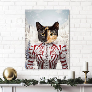 CHRISTMAS CRACKER 15 - Christmas Inspired Custom Pet Portrait Canvas