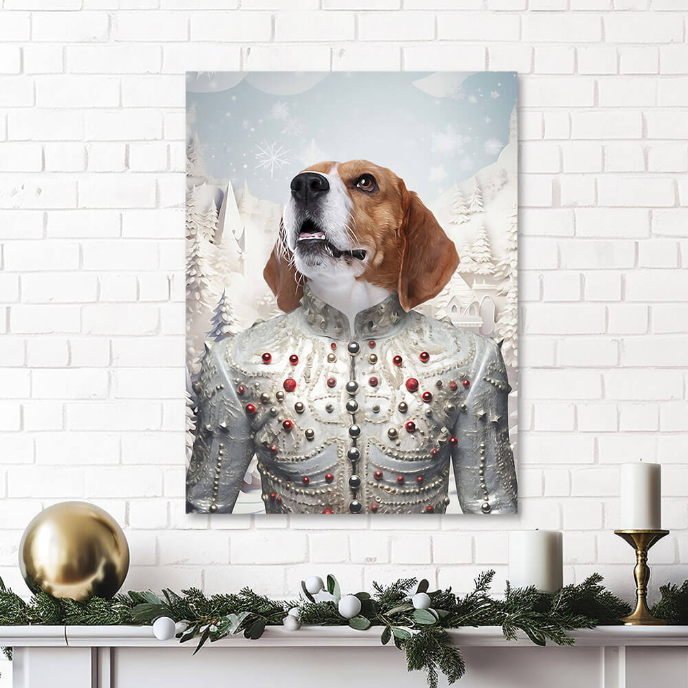CHRISTMAS CRACKER 1 - Christmas Inspired Custom Pet Portrait Canvas