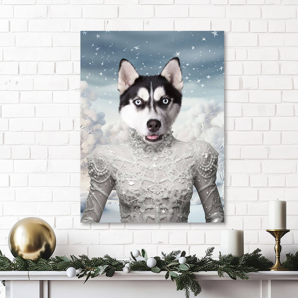 CHRISTMAS CRACKER 4 - Christmas Inspired Custom Pet Portrait Canvas