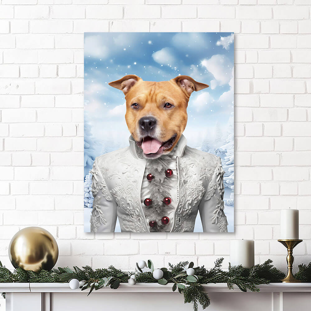 CHRISTMAS CRACKER 5 - Christmas Inspired Custom Pet Portrait Canvas