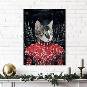 CHRISTMAS CRACKER 6 - Christmas Inspired Custom Pet Portrait Canvas