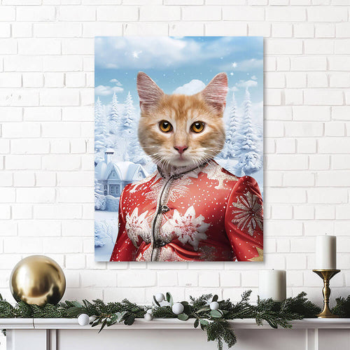 CHRISTMAS CRACKER 9 - Christmas Inspired Custom Pet Portrait Canvas
