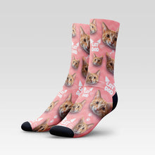 Load image into Gallery viewer, Cat Dad Custom Cat Socks With Your Kitty&#39;s Face