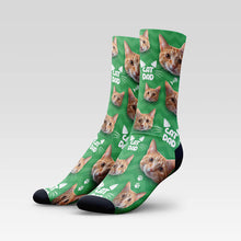 Load image into Gallery viewer, Cat Dad Custom Cat Socks With Your Kitty&#39;s Face