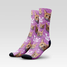 Load image into Gallery viewer, Cat Dad Custom Cat Socks With Your Kitty&#39;s Face