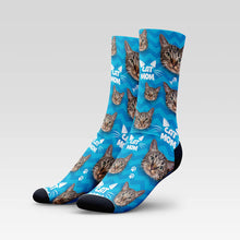 Load image into Gallery viewer, Cat Mom Custom Cat Socks With Your Kitty&#39;s Face