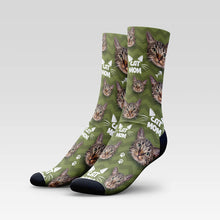 Load image into Gallery viewer, Cat Mom Custom Cat Socks With Your Kitty&#39;s Face