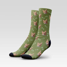 Load image into Gallery viewer, Custom Cat Socks With Your Kitty&#39;s Face