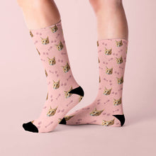 Load image into Gallery viewer, Custom Cat Socks With Your Kitty&#39;s Face