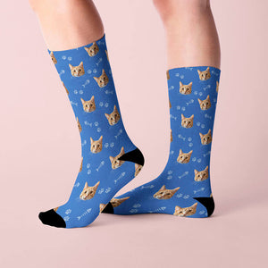 Custom Cat Socks With Your Kitty's Face