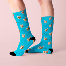 Load image into Gallery viewer, Custom Cat Socks With Your Kitty&#39;s Face