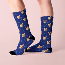 Load image into Gallery viewer, Custom Cat Socks With Your Kitty&#39;s Face