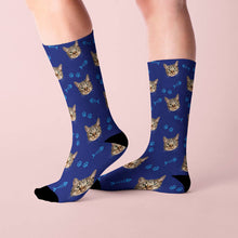 Load image into Gallery viewer, Custom Cat All-Over Print Socks