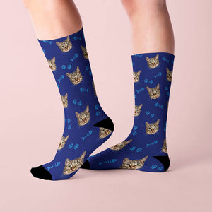 Custom Cat All-Over Print Socks