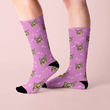 Load image into Gallery viewer, Custom Cat All-Over Print Socks