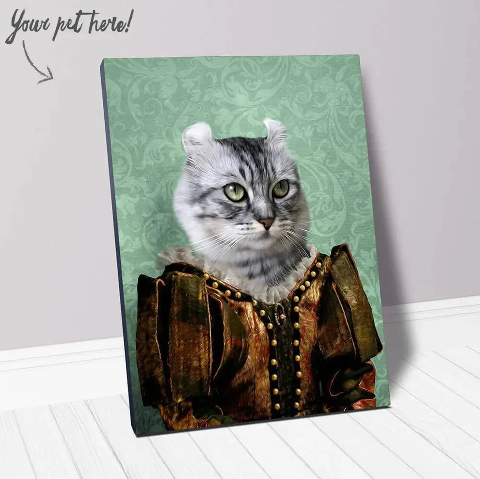 Dame Difudo - Royalty & Renaissance Inspired Custom Pet Portrait Canvas